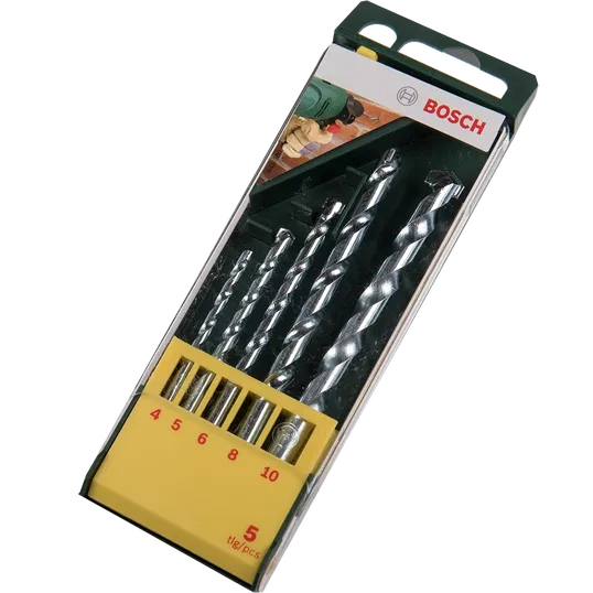 Set 5 burghie Bosch, pentru zidarie, 4 - 10 mm