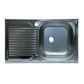Chiuveta bucatarie Pyramis Onset, inox, lucios, 1 cuva dreapta, 800 x 500 mm