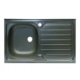 Chiuveta bucatarie Pyramis Onset, inox, texturat, 1 cuva stanga, 800 x 500 mm