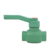 Robinet de trecere PPR Hausterm, cu sfera, verde, 25 mm