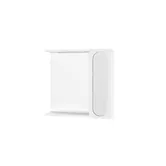 Oglinda cu dulap pentru baie Savini Due, PAL, front cu model, alb, 57.1 x 58.4 x 15.1 cm