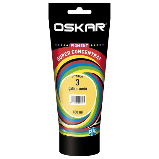 Pigment vopsea lavabila Oskar super concentrat, galben auriu 3, 180 ml
