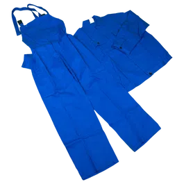 Costum salopeta cu pieptar Mex, 100% bumbac sanforizat, marimea 52, bleumarin