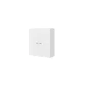 Dulap baie Savini Due, 2 usi, lemn, alb lucios, 71 x 62,8 x 25,1 cm
