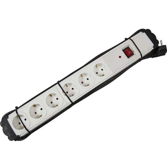 Prelungitor 6 prize, 16A, cu interupator si protectie, 250 V
