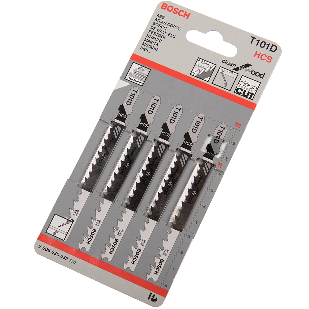 Panze de ferastrau vertical T011D pentru lemn, 100 mm, 4-5,2 mm