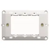 Suport de fixare Modul, metal, 3 module, alb