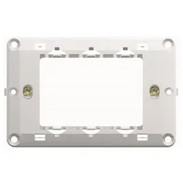 Suport de fixare Modul, metal, 3 module, alb