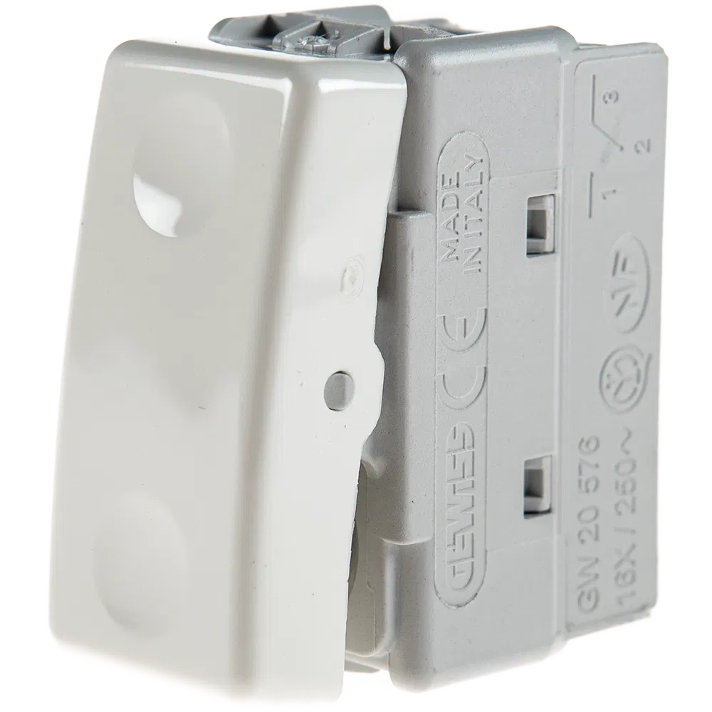 Intrerupator cap scara System, Gewiss GW20576, 1M, alb