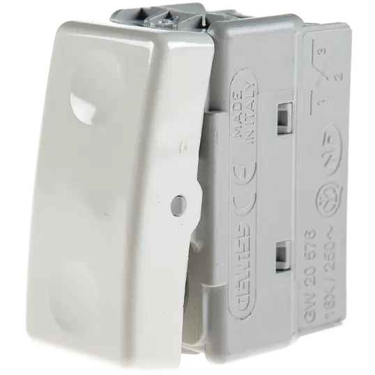 Intrerupator cap scara System, Gewiss GW20576, 1M, alb