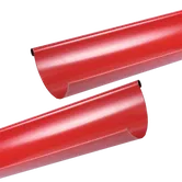 Jgheab metalic, 125 mm, rosu RAL 3011, L= 4 m