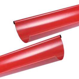 Jgheab metalic, 125 mm, rosu RAL 3011, L= 4 m