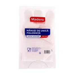 Manusi de unica folosinta, polietilena, 100 buc