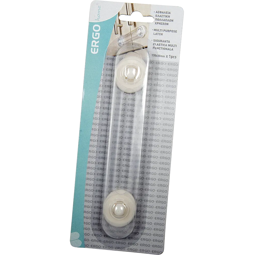 Siguranta elastica multifunctionala, pentru protectia copiilor, transparenta, 170 x 30 mm
