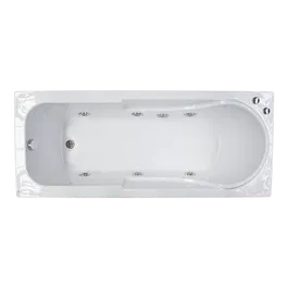 Cada baie cu hidromasaj Fibrex Apollo, acril sanitar, alb, 170 x 70 cm