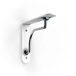 Consola Palladio, alb/cromat, 140 x 25 x 110 mm