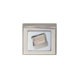 Set rozeta patrata usi lemn interior Gato, 54 mm, zamac, finisaj nichel satinat