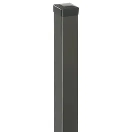 Stalp gard Cristal, otel, patrat, gri antracit, RAL 7016, 2 m, 50 x 50 mm