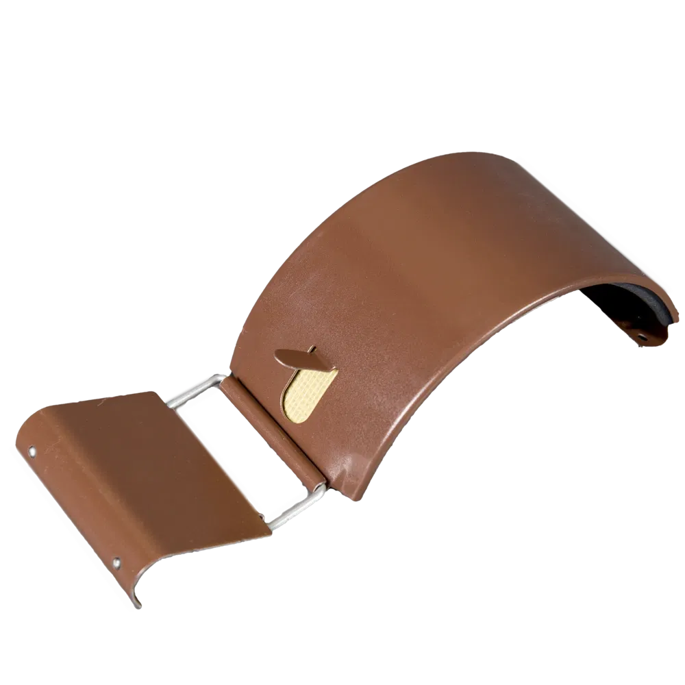 Imbinare jgheab, metalica, 125 mm, maro RAL 8017