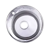 Chiuveta bucatarie Freddo SN9000, inox, 1 cuva rotunda, diametru 490 mm
