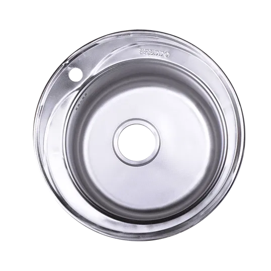 Chiuveta bucatarie Freddo SN9000, inox, 1 cuva rotunda, diametru 490 mm