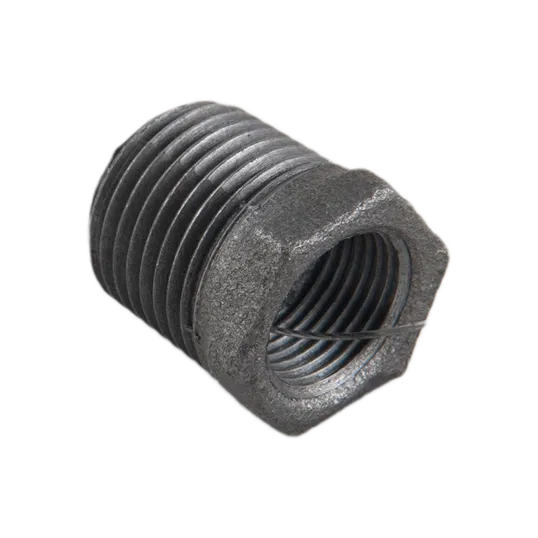 Reductie, fonta zincata, negru, filet exterior-interior, 1/2 -3/8 inch