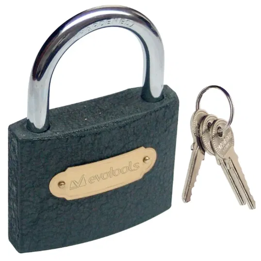 Lacat otel Evotools, 75 mm, 3 chei