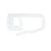 Set accesorii pentru sina perdea sau draperie, plastic, alb, 2 m
