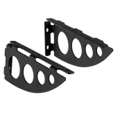 Consola Serenissima, otel, negru, 100 x 25 x 240 mm, SET 2 BUC