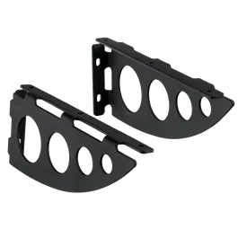 Consola Serenissima, otel, negru, 100 x 25 x 240 mm, SET 2 BUC