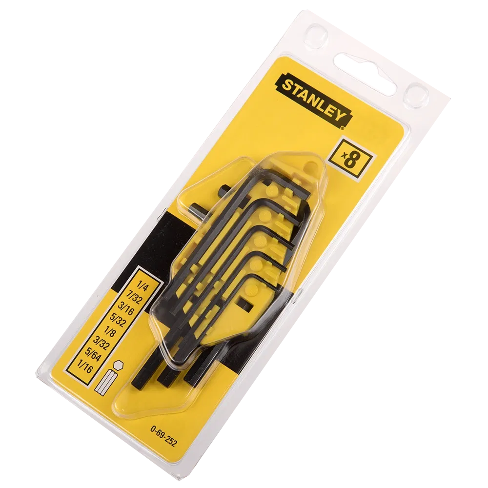 Set chei imbus Stanley 0-69-252, 1/16-1/4, 8 piese
