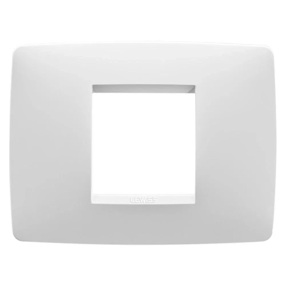 Rama decor 2 module Chorus One, Gewiss GW16102TB, alb lapte