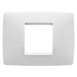 Rama decor 2 module Chorus One, Gewiss GW16102TB, alb lapte