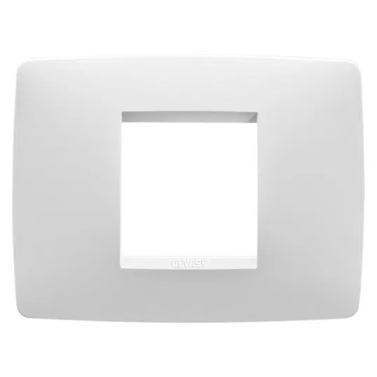 Rama decor 2 module Chorus One, Gewiss GW16102TB, alb lapte