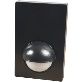Senzor de miscare infrarosu plat, 180 grade, 1200 W, IP44, negru