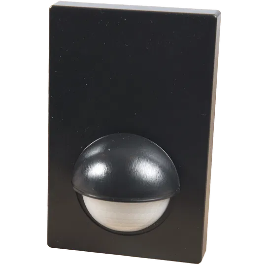 Senzor de miscare infrarosu plat, 180 grade, 1200 W, IP44, negru