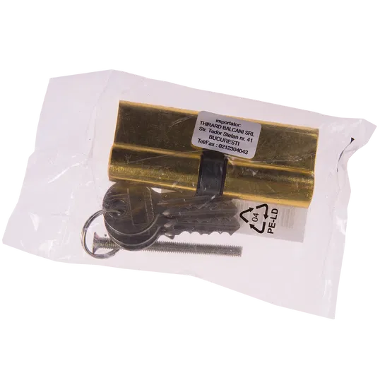 Cilindru Europrofile, alama, 40 x 40 mm