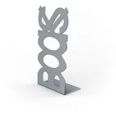 Suport pentru carti BOOKS, argintiu, 120 x 110 x 210 mm