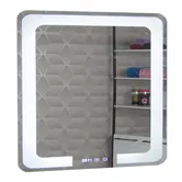 Oglinda de baie Badenmob MD1, cu iluminare LED, functie dezaburire, patrata, 80 x 80 cm