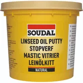 Chit de geamuri Soudal pentru fixare si izolare, brun natural, 1 kg