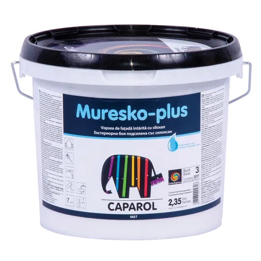 Baza de colorare Caparol Muresko Plus B3, exterior, alb, 2.35 l