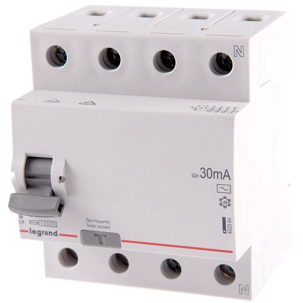 Intrerupator diferential RX3 Legrand 402064, 4P, 63A, 30mA