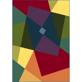 Covor Kolibri 11486/125, 100% polipropilena friese, model geometric multicolor, 160 x 230 cm