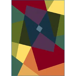 Covor Kolibri 11486/125, 100% polipropilena friese, model geometric multicolor, 160 x 230 cm