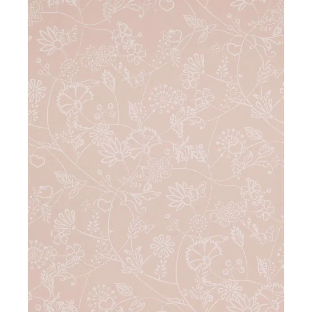 Tapet Hej 218173, roz, model flori vintage, 10 x 0.53 m