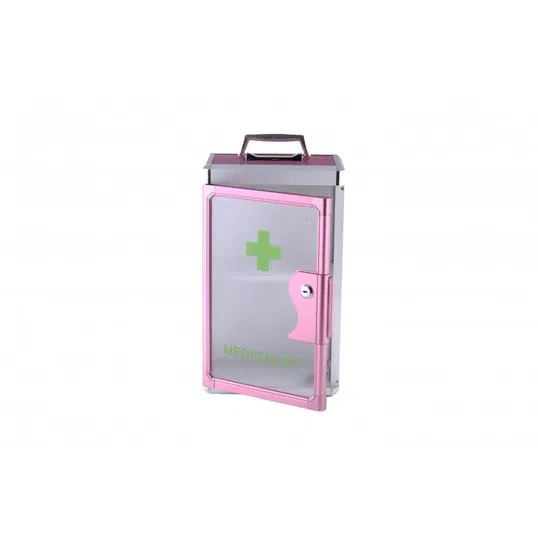 Cutie medicala Sanitec, 23 x 15 x 38 cm, roz