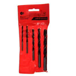 Set 5 burghie Top Tools 60H805, mandrina standard, pentru lemn, 4-10 mm