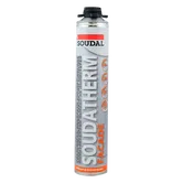 Adeziv poliuretanic polistiren expandat Soudal Soudatherm Facade, aplicare cu pistol, interior/exterior, 750 ml