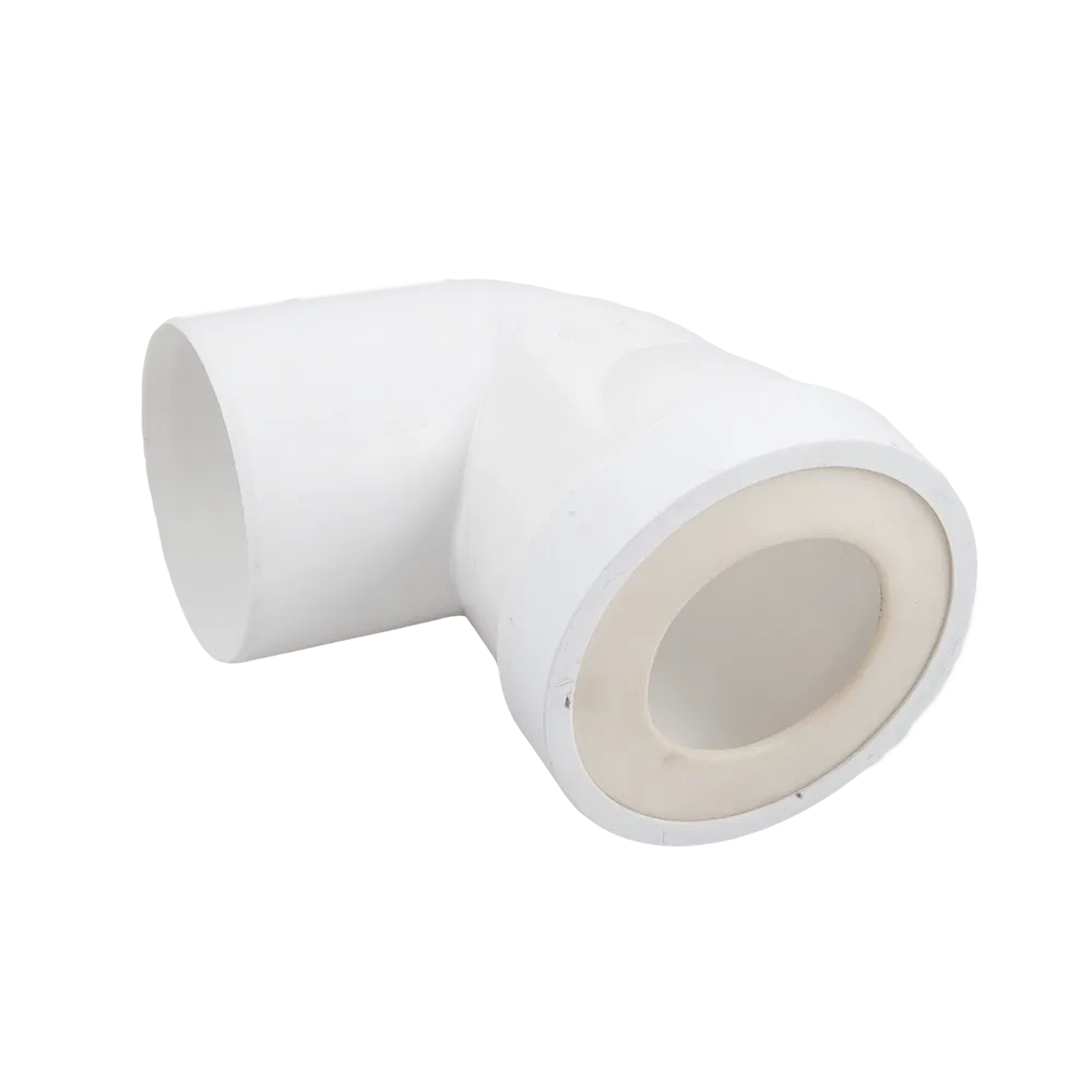 Cot WC rigid scurt Wirquin, polipropilena, alb, 18,8 x 16,6 x 12,2 cm