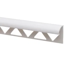 Profil colt exterior pentru faianta Set Prod PVC tare, alb uni 101, 2,5 m